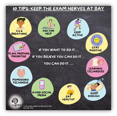 10 TIPS:  HOW TO KEEP EXAM NERVES AT BAY