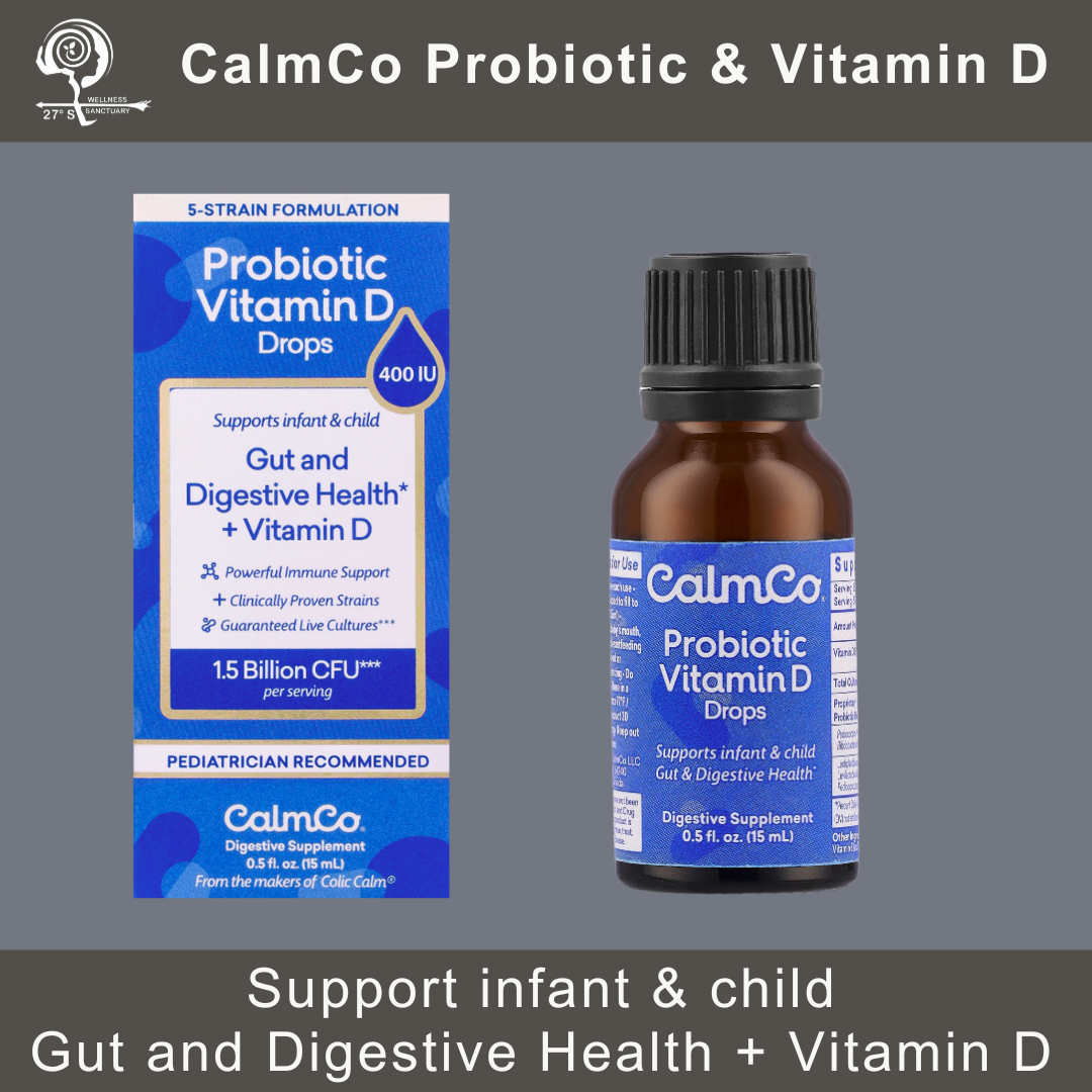 CalmCo | Probiotic Vitamin D | 15ml: 30 doses | 1,5 Billion CFU per serving