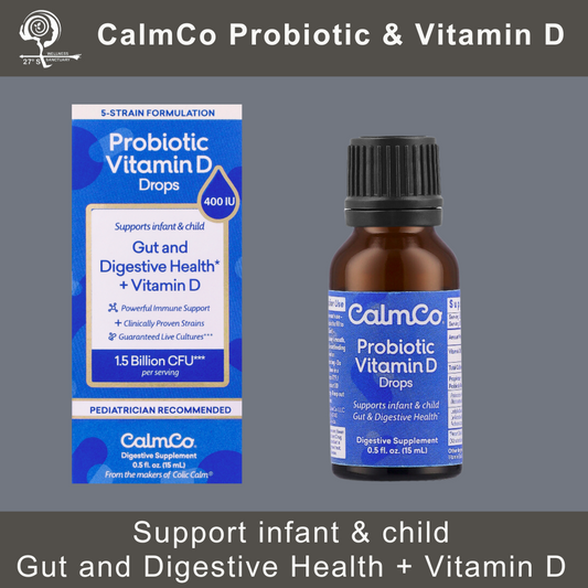 CalmCo | Probiotic Vitamin D | 15ml: 30 doses | 1,5 Billion CFU per serving